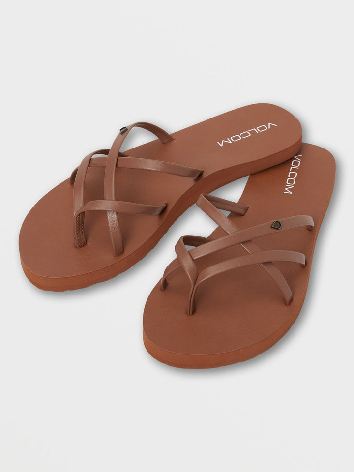 VOLCOM NEW SCHOOL II WOMENS SANDAL - BROWN