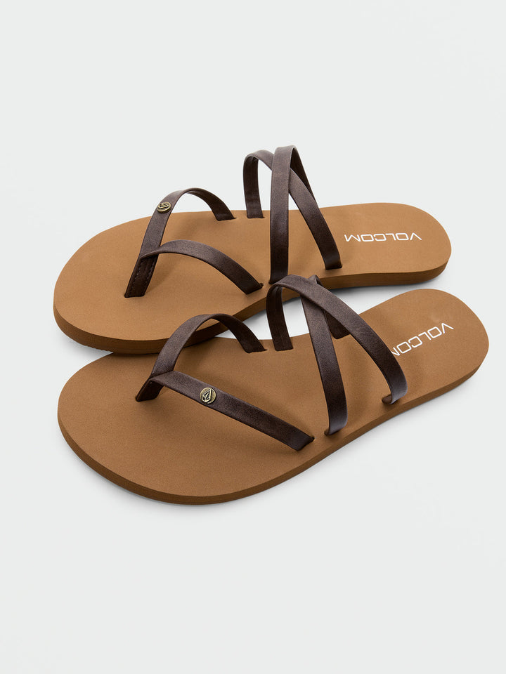 VOLCOM EASY BREEZY II WOMENS SANDAL - BROWN