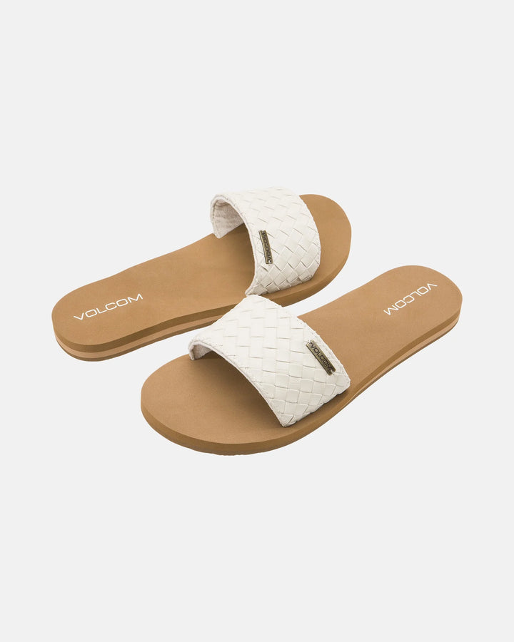 VOLCOM SIMPLE SLIDE BRAID - CREAM
