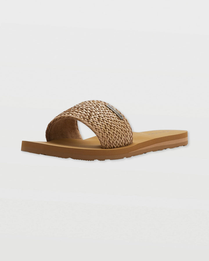 VOLCOM SIMPLE SLIDE BRAID - COGNAC