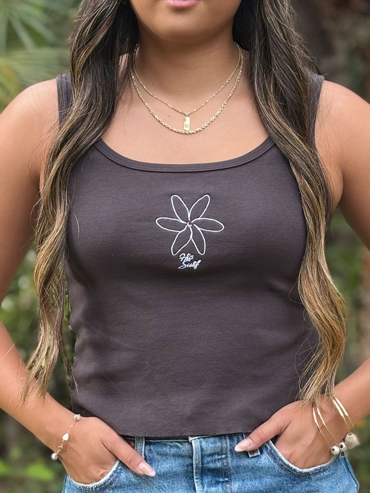 HIC SINGLE TIARE TANK TOP - BLACK SAND