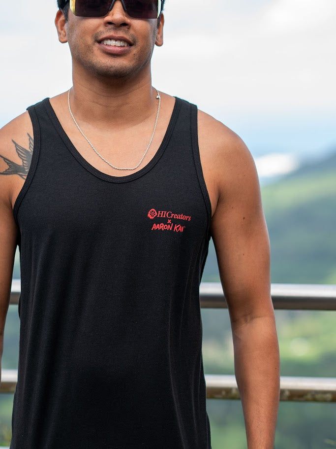 HIC THE WAVE AARON KAI  TANK TEE - BLACK
