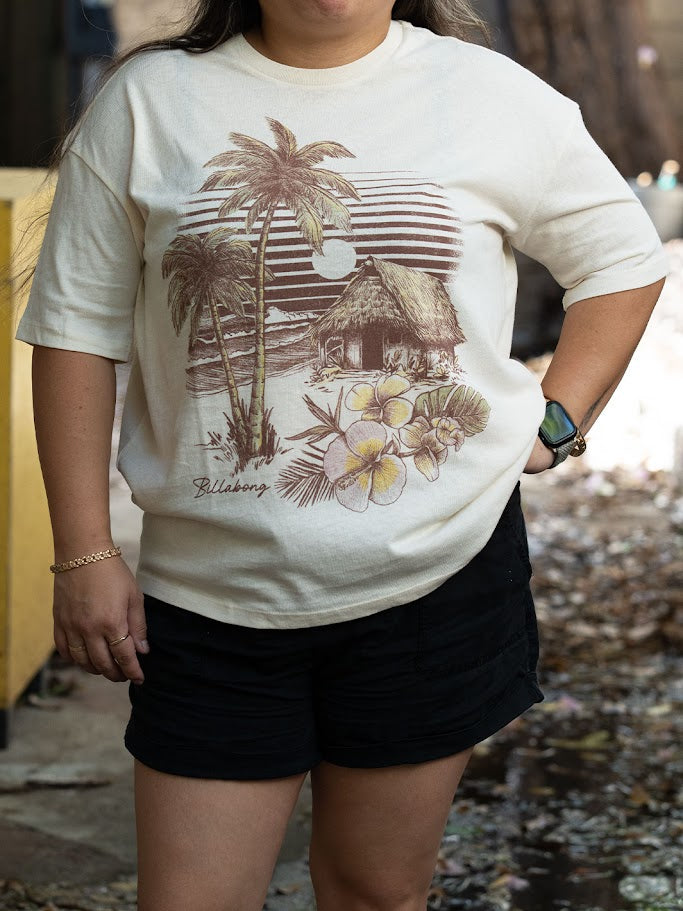 BILLABONG WILL FIND ME HERE WOMENS TEE - WCP