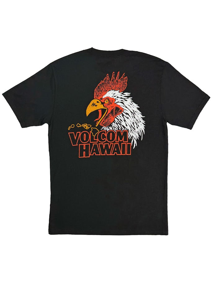 VOLCOM YEWSTER ROOSTER TEE - BLACK