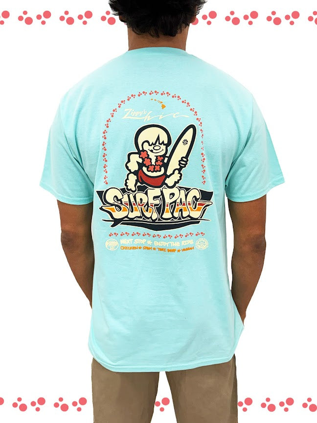HIC X ZIPPY'S COLLAB TEE - CELADON BLUE