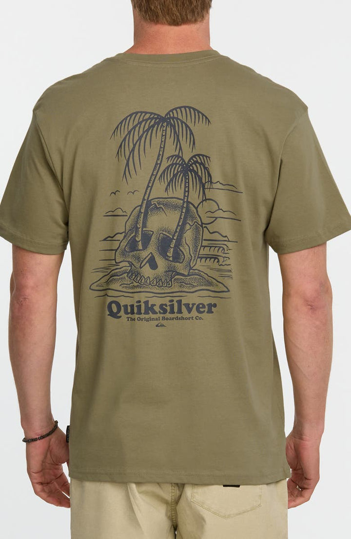 QUIKSILVER OVERGROWN TEE - ALOE