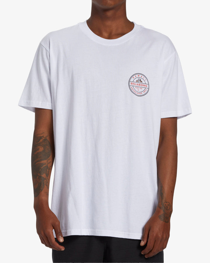 BILLABONG ROTOR HI TEE - WHITE