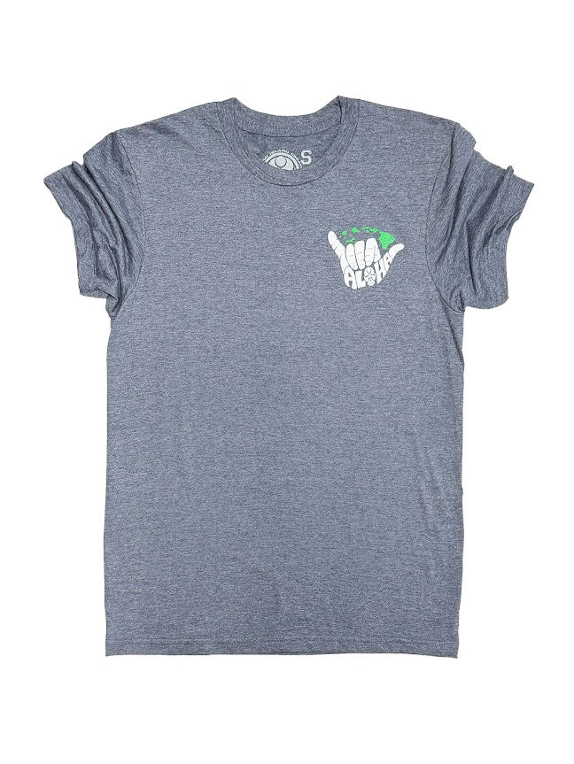 HIC ALOHA GO AROUND BIG BRADDAH TEE - HEATHER NAVY