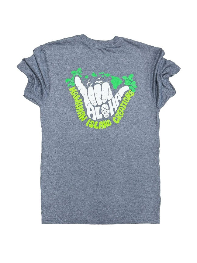 HIC ALOHA GO AROUND BIG BRADDAH TEE - HEATHER NAVY