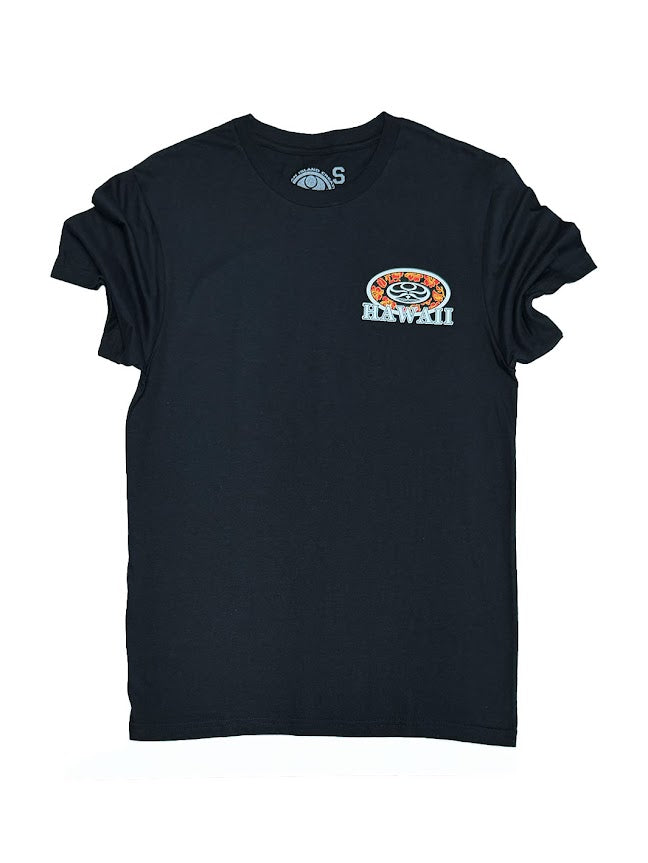 HIC ALOHA OVAL TEE - BLACK