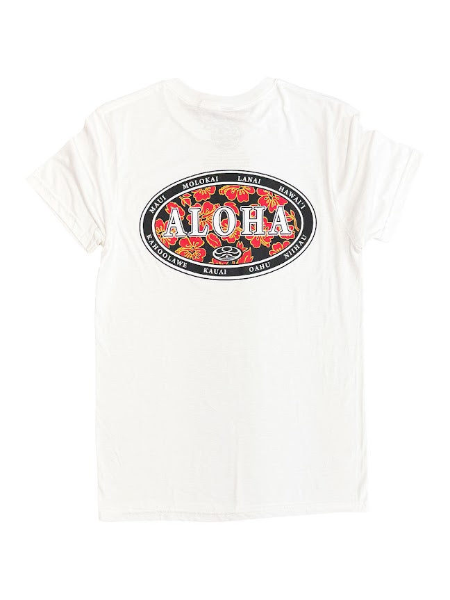 HIC ALOHA OVAL TEE - WHITE