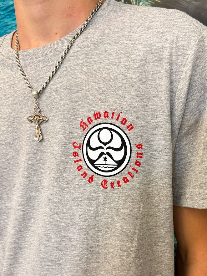 HIC ALOHA TUSK TEE - HEATHER GRAY