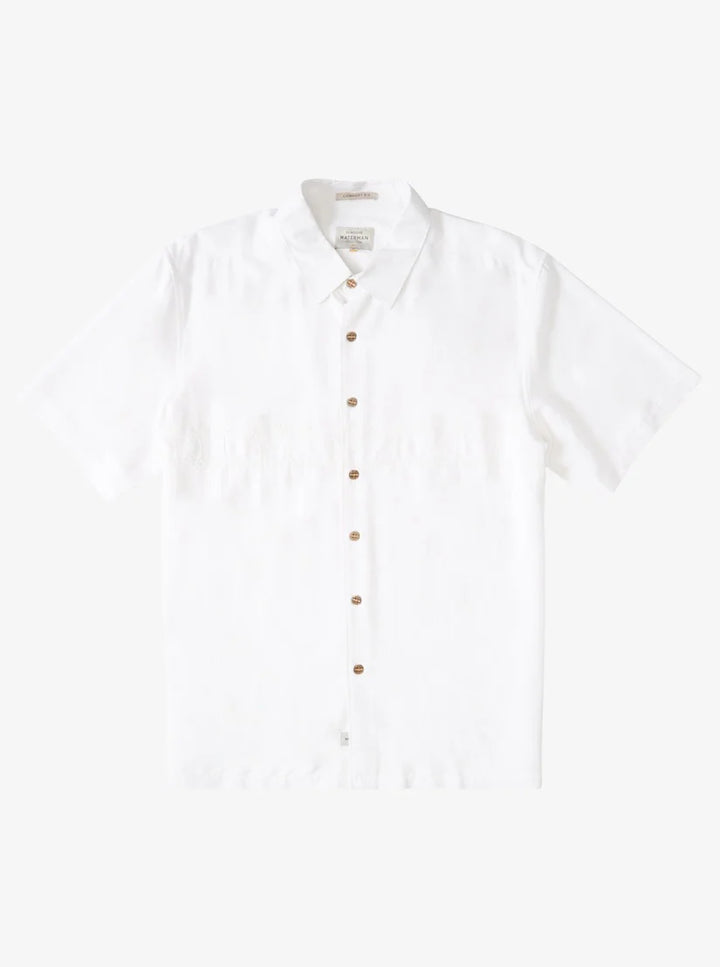 QUIKSILVER WATERMAN TAHITI PALMS 4 WOVEN - WHITE