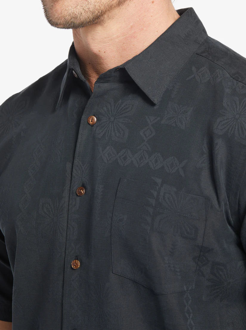 QUIKSILVER WATERMAN MANELE BAY WOVEN - BLACK