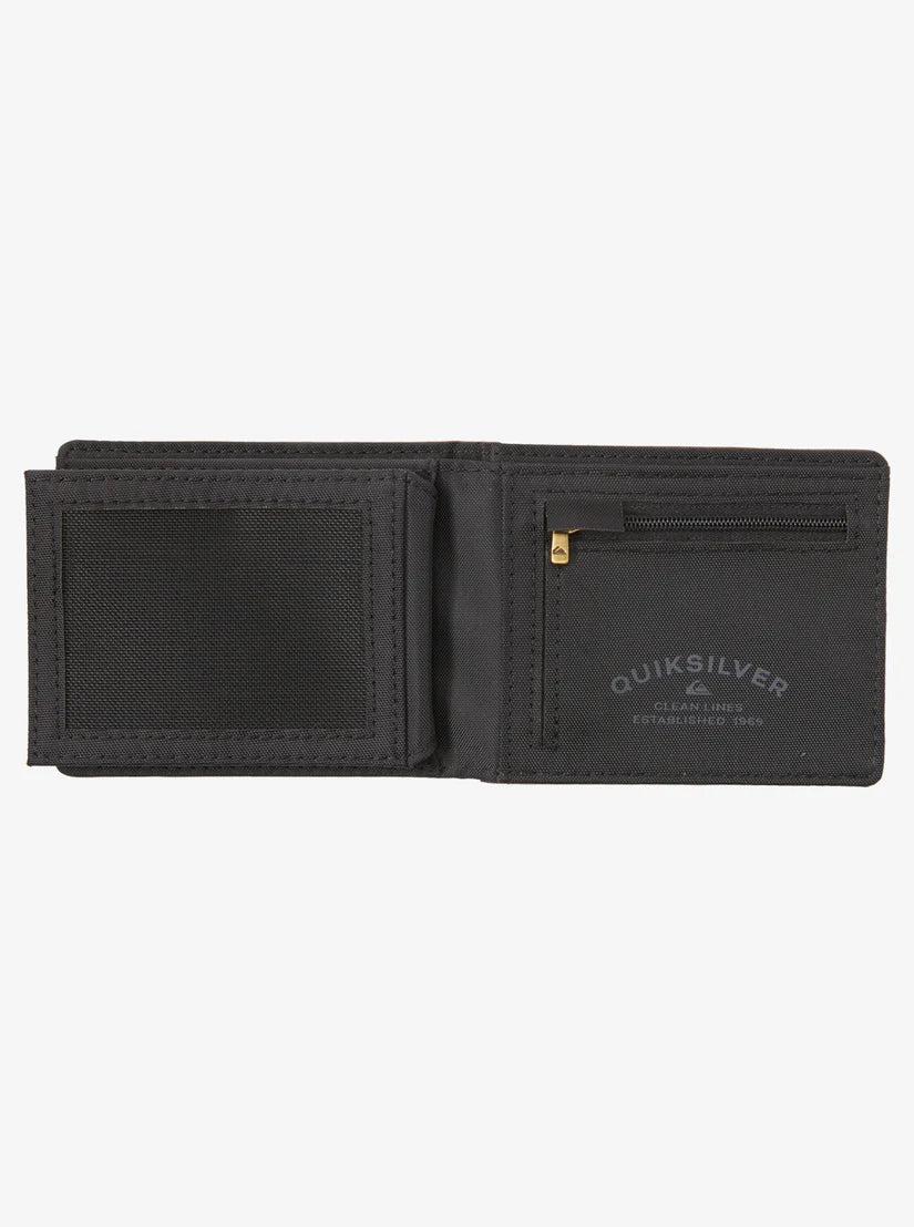 QUIKSILVER STITCHY TRI-FOLD WALLET - BROWN