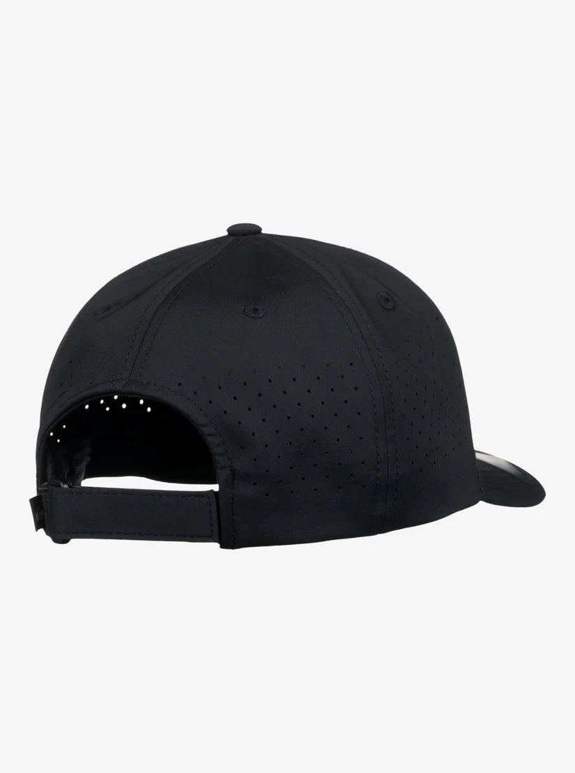 QUIKSILVER ADAPED FLEXFIT HAT - BLACK