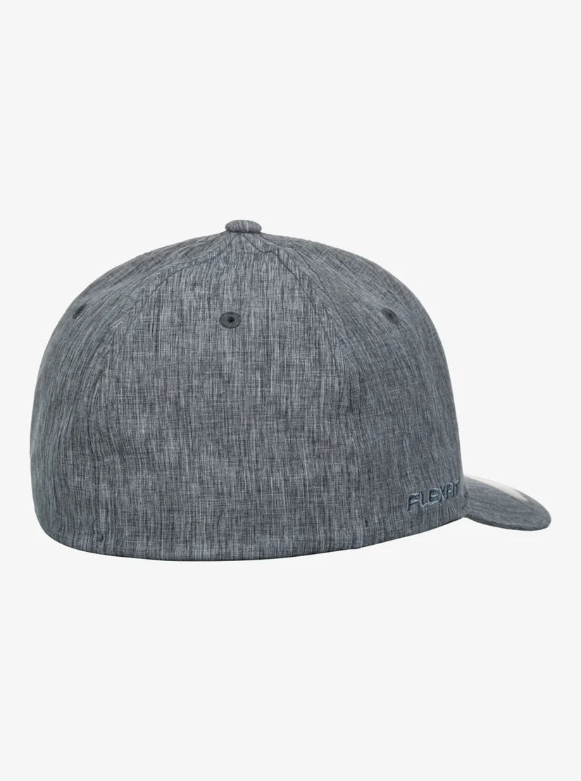 QUIKSILVER AMPED UP FLEXFIT HAT - BLACK (HEATHER)