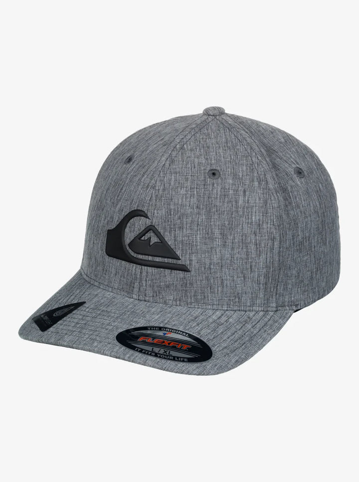 QUIKSILVER AMPED UP FLEXFIT HAT - BLACK (HEATHER)