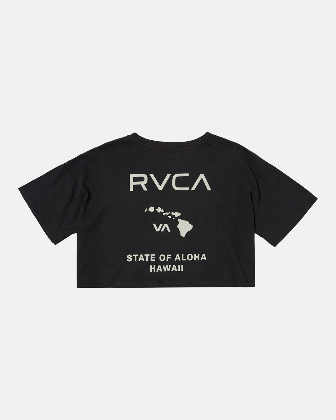 RVCA STATE OF ALOHA WOMEN'S TEE - BLACK
