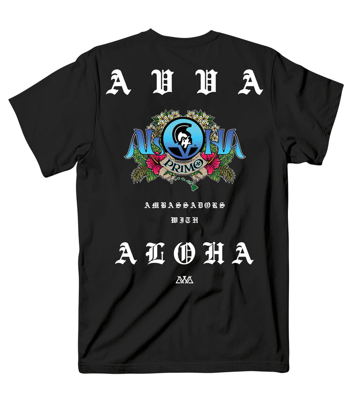 AVVA BRAND ALOHA SPIRIT TEE - BLACK