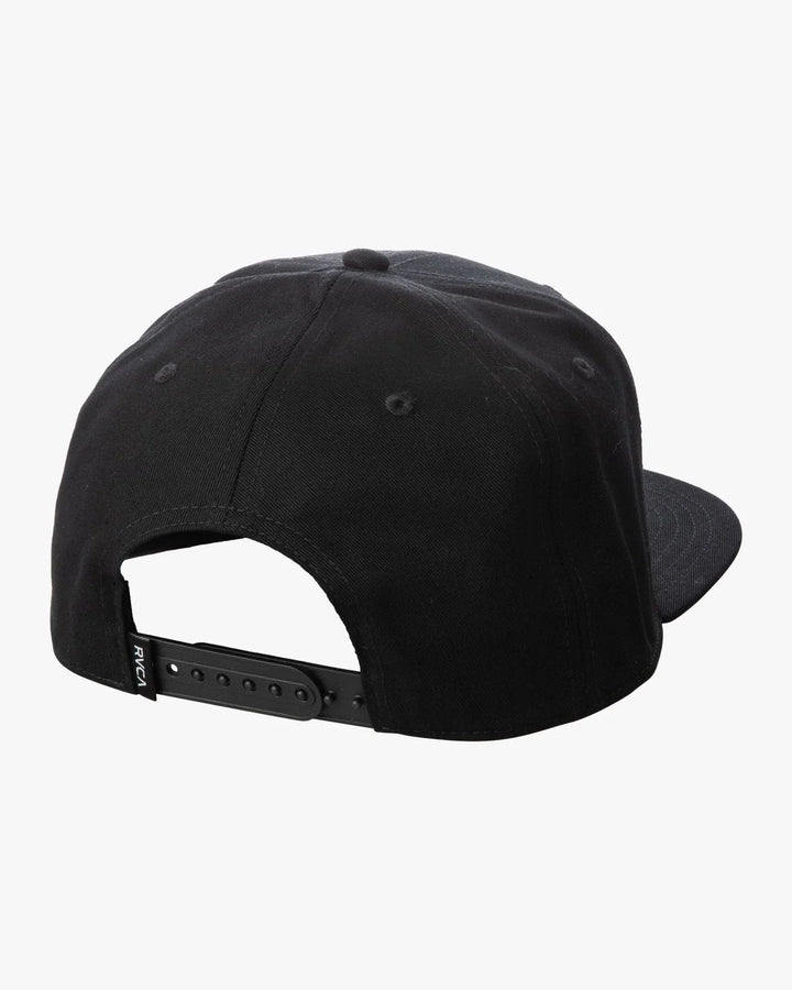 RVCA ISLAND HEX SNAPBACK HAT - BLACK