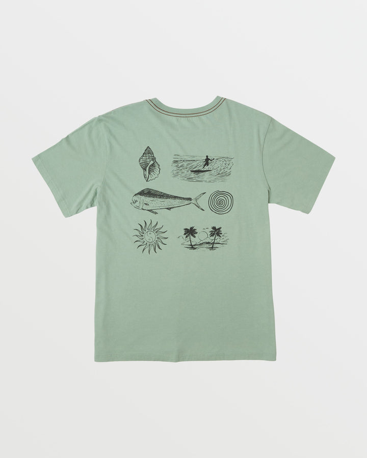 RVCA DORADO TEE - GREEN