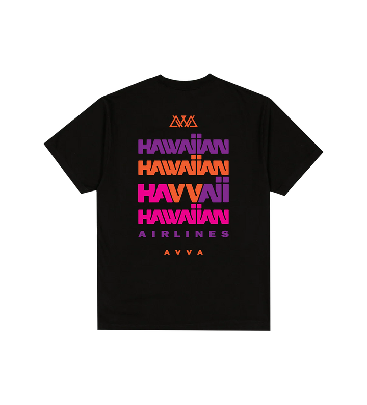 AVVA BRANDS HAVVAIIAN TEE - BLACK