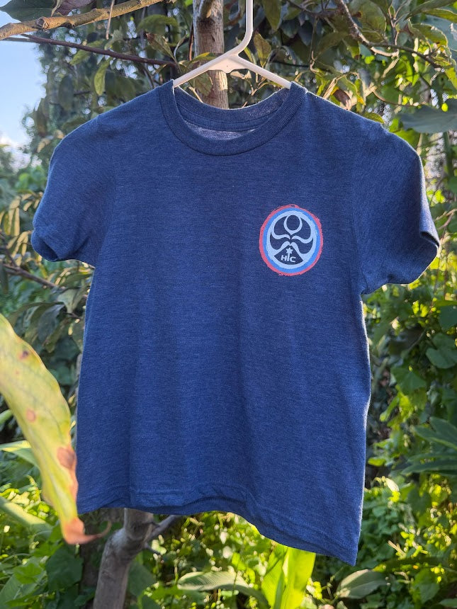 HIC NO WORRIES BRAH YOUTH TEE - NAVY HEATHER