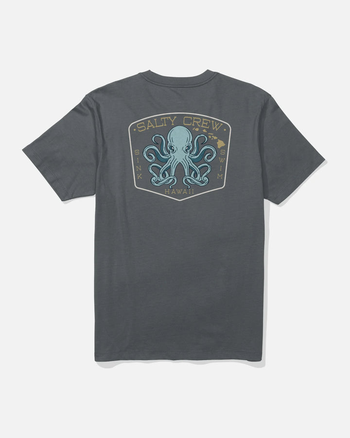 SALTY CREW HAWAII TAKO CLUB TEE - CHARCOAL