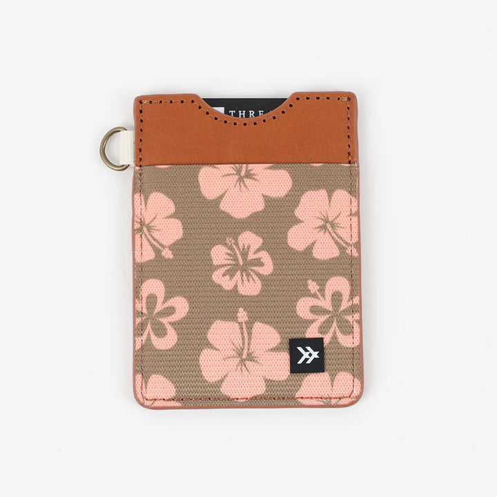 THREAD HAWAIIAN FLORAL VERTICAL WALLET