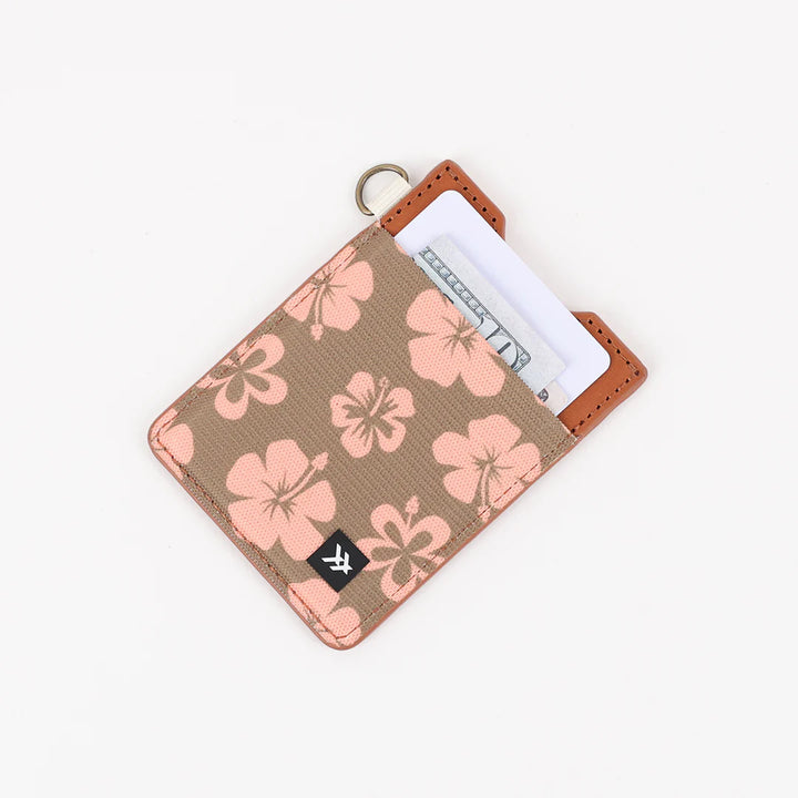 THREAD HAWAIIAN FLORAL VERTICAL WALLET