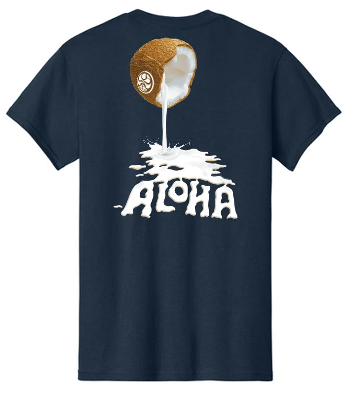 HIC COCONUT ALOHA TEE - NAVY