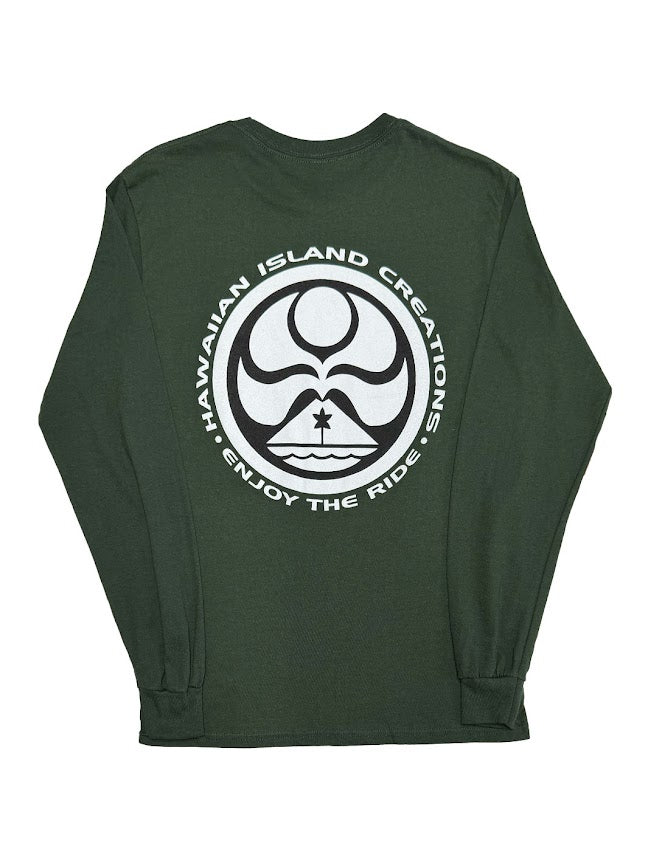 HIC CORPO DOT LONG SLEEVE TEE - FOREST GREEN
