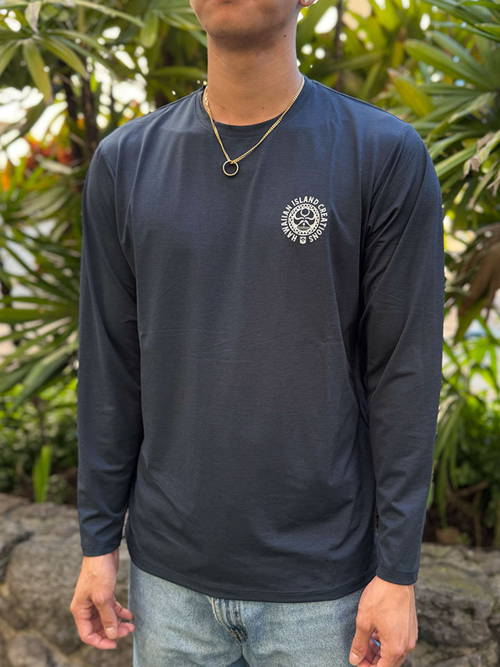 HIC DRY FIT LONG SLEEVE SURF SHIRT - NAVY