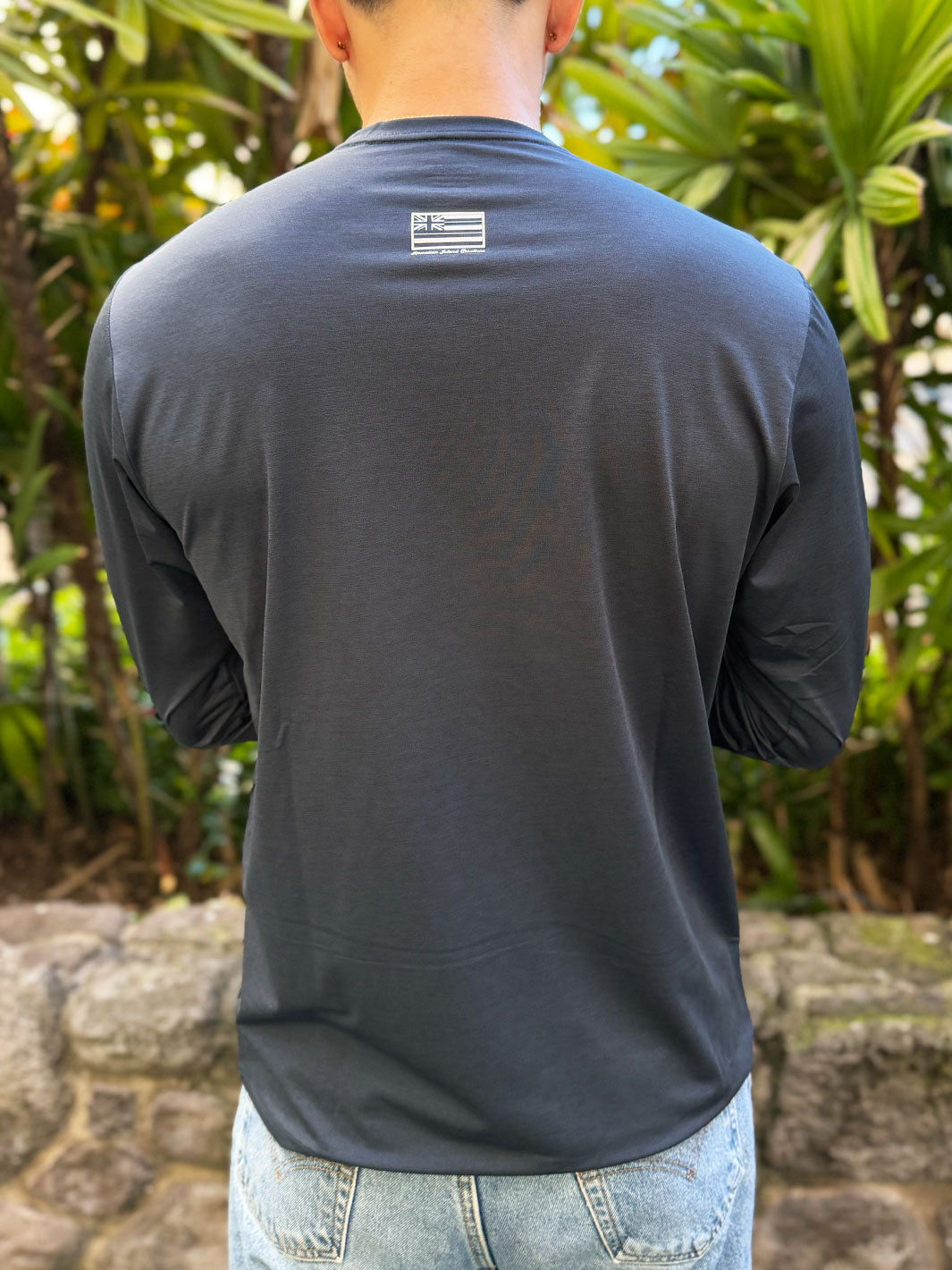HIC DRY FIT LONG SLEEVE SURF SHIRT - NAVY