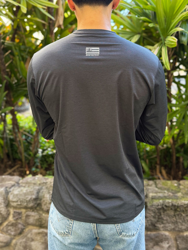 HIC DRY FIT LONG SLEEVE SURF SHIRT - BLACK