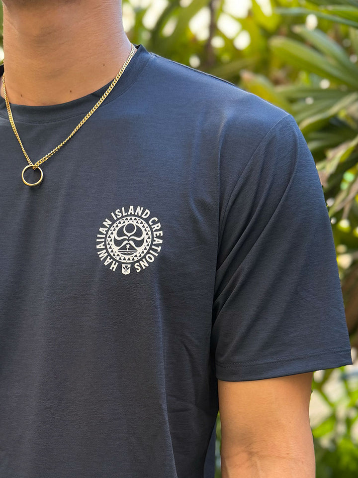 HIC DRY FIT SHORT SLEEVE SURF SHIRT - NAVY