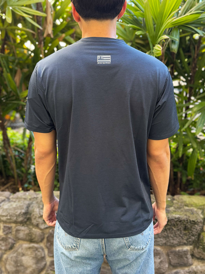 HIC DRY FIT SHORT SLEEVE SURF SHIRT - NAVY