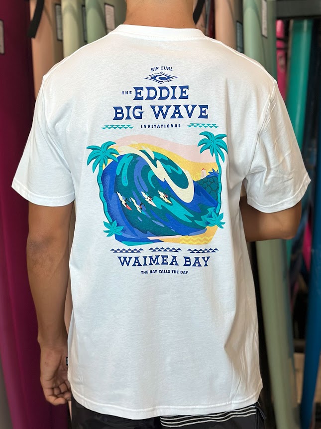 RIP CURL EDDIE WOULD GO THE BAY TEE - WHITE