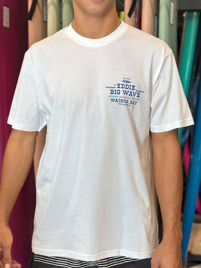 RIP CURL EDDIE WOULD GO THE BAY TEE - WHITE