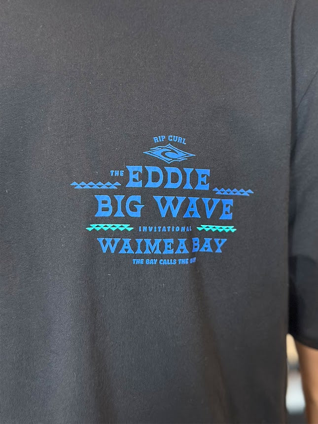 RIP CURL EDDIE WOULD GO THE BAY TEE - BLACK