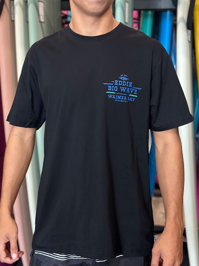 RIP CURL EDDIE WOULD GO THE BAY TEE - BLACK