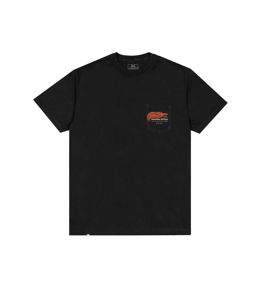 AVVA BRAND SOARING POCKET TEE - BLACK