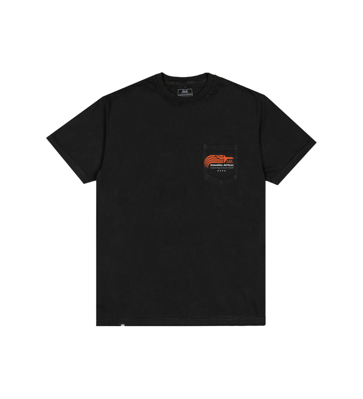 AVVA BRAND SOARING POCKET TEE - BLACK