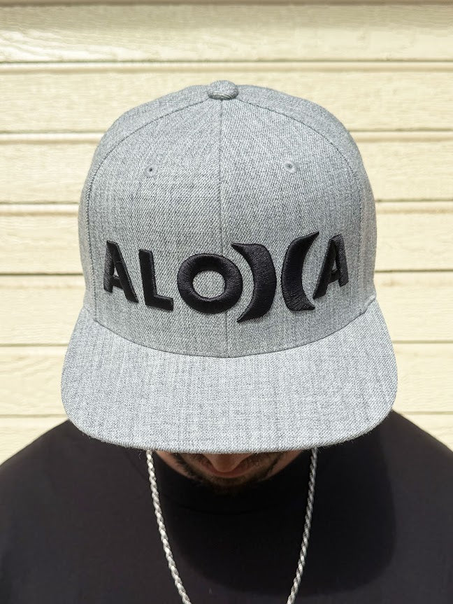 HURLEY ALOHA SNAPBACK HAT - GRAY (066)