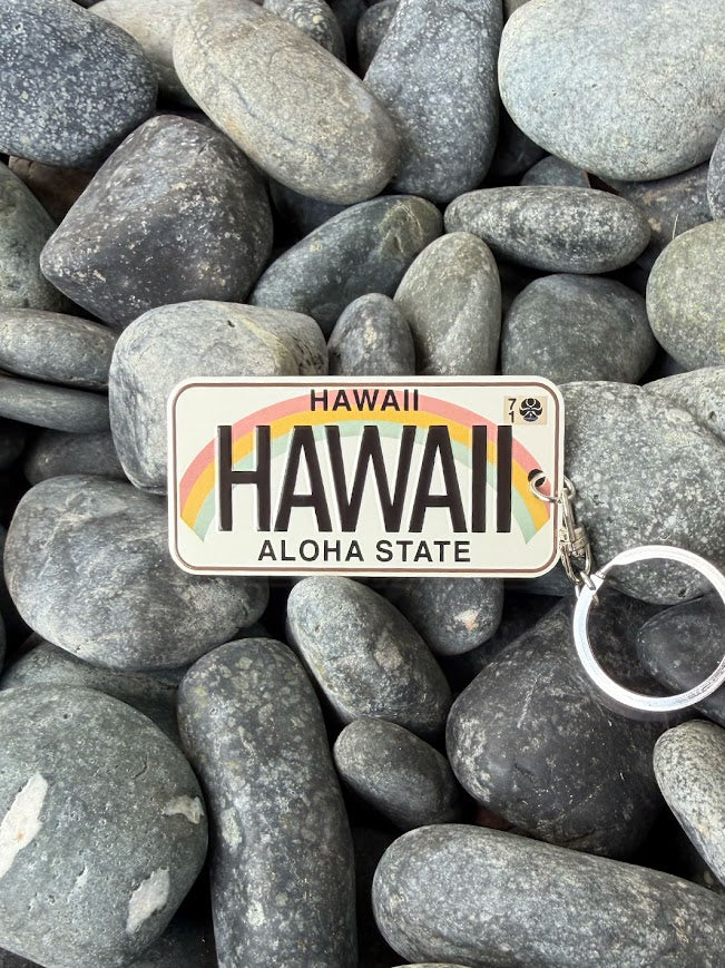 HIC LICENSE PLATE HAWAII KEYCHAIN