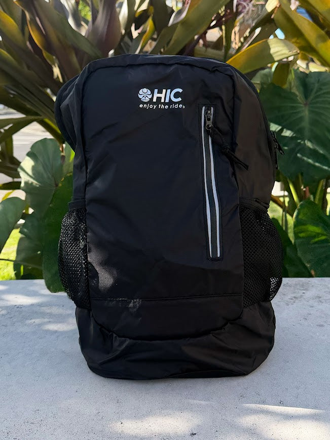 HIC 2026 STASHABLE BACKPACK - BLACK – Hawaiian Island Creations