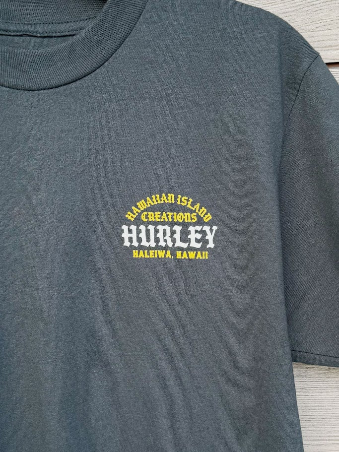HURLEY X HIC LOCAL CREATIONS TEE - FADED BLACK (004)