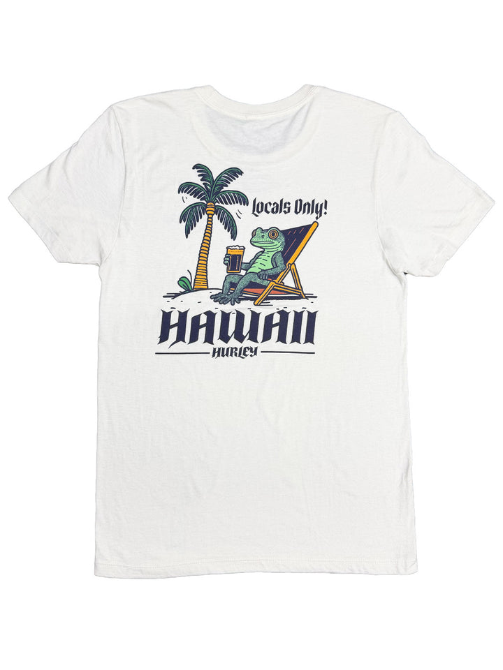 HURLEY LOCAL GECKO TEE - NATURAL