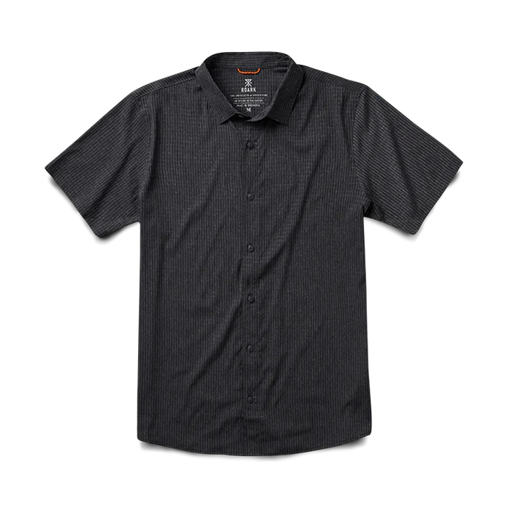 ROARK BLESS UP WOVEN BUTTON DOWN SHIRT - BLACK (BLK2)